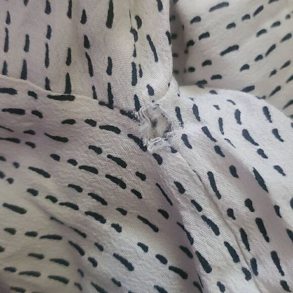 Zara Women's Oversized Button Front Shirt Classic Print Flowy Size Medium - Picture 7 of 7